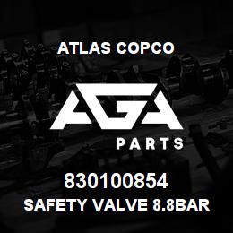 830100854 Atlas Copco SAFETY VALVE 8.8BAR | AGA Parts