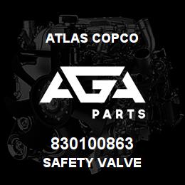 830100863 Atlas Copco SAFETY VALVE | AGA Parts