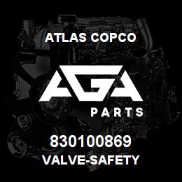 830100869 Atlas Copco VALVE-SAFETY | AGA Parts