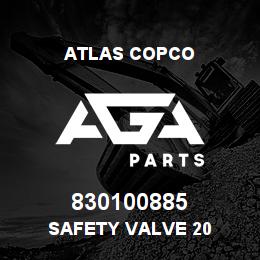 830100885 Atlas Copco SAFETY VALVE 20 | AGA Parts