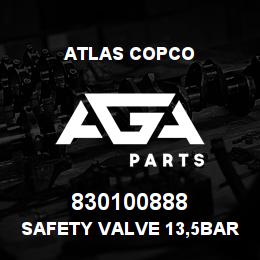 830100888 Atlas Copco SAFETY VALVE 13,5BAR | AGA Parts
