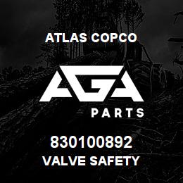 830100892 Atlas Copco VALVE SAFETY | AGA Parts