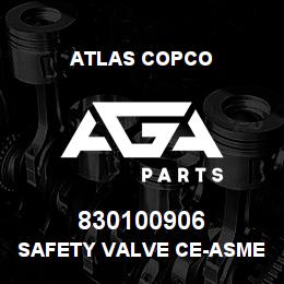 830100906 Atlas Copco SAFETY VALVE CE-ASME | AGA Parts