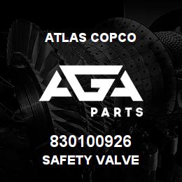 830100926 Atlas Copco SAFETY VALVE | AGA Parts