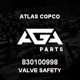 830100998 Atlas Copco VALVE SAFETY | AGA Parts