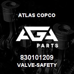 830101209 Atlas Copco VALVE-SAFETY | AGA Parts