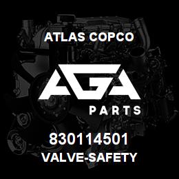 830114501 Atlas Copco VALVE-SAFETY | AGA Parts
