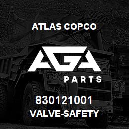 830121001 Atlas Copco VALVE-SAFETY | AGA Parts