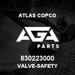 830223000 Atlas Copco VALVE-SAFETY | AGA Parts