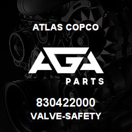 830422000 Atlas Copco VALVE-SAFETY | AGA Parts