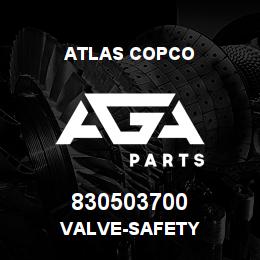 830503700 Atlas Copco VALVE-SAFETY | AGA Parts