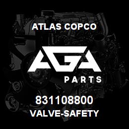 831108800 Atlas Copco VALVE-SAFETY | AGA Parts