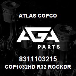 8311103215 Atlas Copco COP1032HD R32 ROCKDRILL | AGA Parts