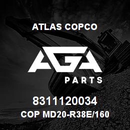 8311120034 Atlas Copco COP MD20-R38E/160 | AGA Parts