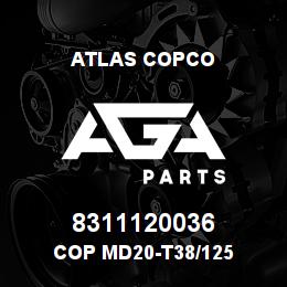 8311120036 Atlas Copco COP MD20-T38/125 | AGA Parts