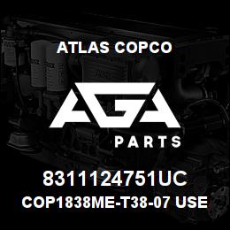 8311124751UC Atlas Copco COP1838ME-T38-07 USED | AGA Parts