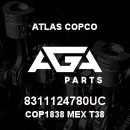8311124780UC Atlas Copco COP1838 MEX T38 | AGA Parts