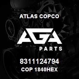 8311124794 Atlas Copco COP 1840HEX | AGA Parts