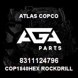 8311124796 Atlas Copco COP1840HEX ROCKDRILL | AGA Parts