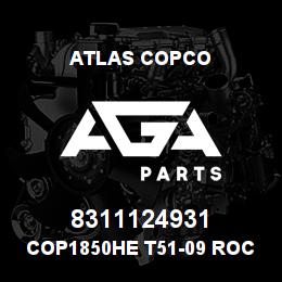 8311124931 Atlas Copco COP1850HE T51-09 ROCKDRILL | AGA Parts