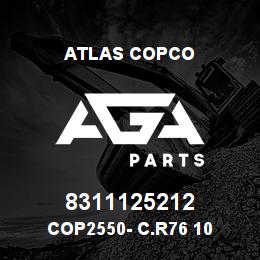 8311125212 Atlas Copco COP2550- C.R76 10 | AGA Parts
