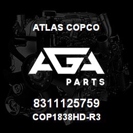8311125759 Atlas Copco COP1838HD-R3 | AGA Parts