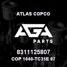 8311125807 Atlas Copco COP 1640-TC35E 07 | AGA Parts