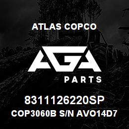 8311126220SP Atlas Copco COP3060B S/N AVO14D769B | AGA Parts