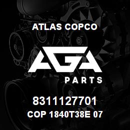 8311127701 Atlas Copco COP 1840T38E 07 | AGA Parts
