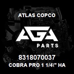 8318070037 Atlas Copco COBRA PRO 1 1/4" HAZMAT | AGA Parts
