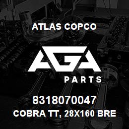 8318070047 Atlas Copco COBRA TT, 28X160 BREAKERHAZMAT | AGA Parts