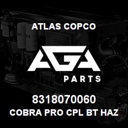 8318070060 Atlas Copco COBRA PRO CPL BT HAZMAT | AGA Parts