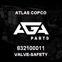 832100011 Atlas Copco VALVE-SAFETY | AGA Parts