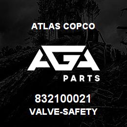832100021 Atlas Copco VALVE-SAFETY | AGA Parts