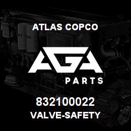 832100022 Atlas Copco VALVE-SAFETY | AGA Parts