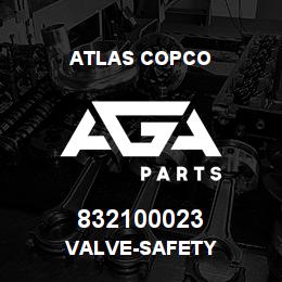 832100023 Atlas Copco VALVE-SAFETY | AGA Parts