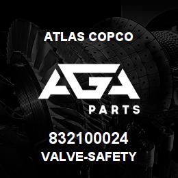 832100024 Atlas Copco VALVE-SAFETY | AGA Parts