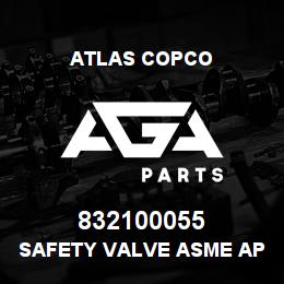 832100055 Atlas Copco SAFETY VALVE ASME APPROV | AGA Parts
