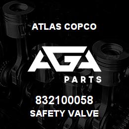 832100058 Atlas Copco SAFETY VALVE | AGA Parts