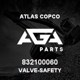 832100060 Atlas Copco VALVE-SAFETY | AGA Parts