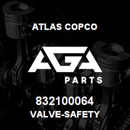 832100064 Atlas Copco VALVE-SAFETY | AGA Parts