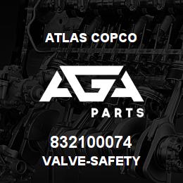 832100074 Atlas Copco VALVE-SAFETY | AGA Parts