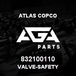 832100110 Atlas Copco VALVE-SAFETY | AGA Parts