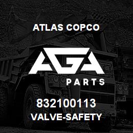 832100113 Atlas Copco VALVE-SAFETY | AGA Parts