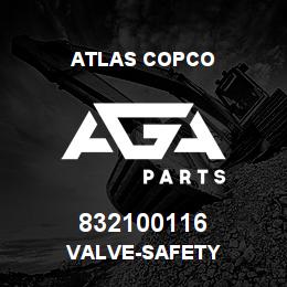 832100116 Atlas Copco VALVE-SAFETY | AGA Parts