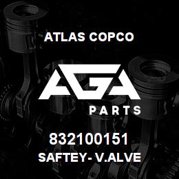 832100151 Atlas Copco SAFTEY- V.ALVE | AGA Parts