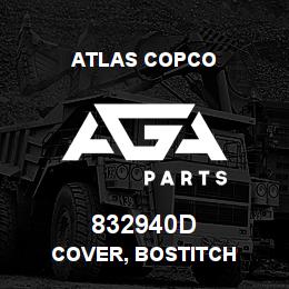 832940D Atlas Copco COVER, BOSTITCH | AGA Parts