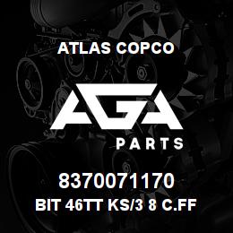 8370071170 Atlas Copco BIT 46TT KS/3 8 C.FF | AGA Parts