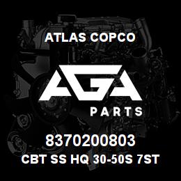 8370200803 Atlas Copco CBT SS HQ 30-50S 7STEP CF | AGA Parts