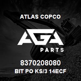 8370208080 Atlas Copco BIT PO KS/3 14ECF | AGA Parts